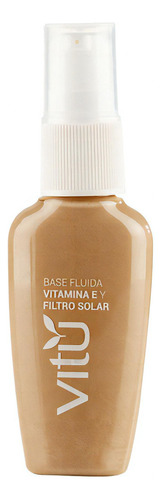 Base Fluida Vitú Vitamina E Y Filtro Solar Marca Vitú Color Crema