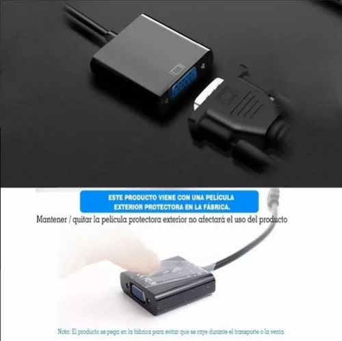 Cable Adaptador Convertidor Hdmi A Vga + Regalo Cable 3.5mm