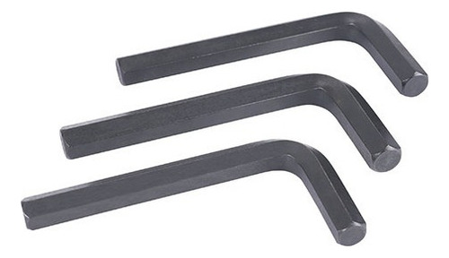 Kit 10x Chave Hexagonal Allen Chave L Atacado 3mm 60 X 22mm Cor Preto