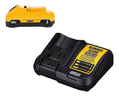 Dewalt 20v Max Pack De Bateria Con Cargador  3-ah  Dcb230c 