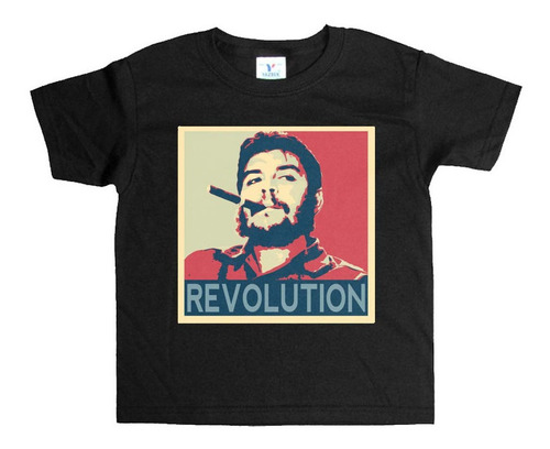 Remera Negra Niños Che Guevara R14