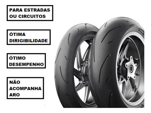 Par Pneus 920 120/70-17 + 180/55-17 Power Gp2 Mt-09 Tracer