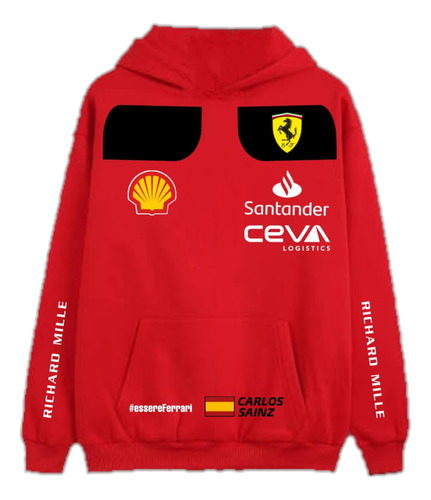 Romana Ez Hoodie Ferrari F1 2023 Leclerc / Sainz