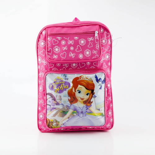 Mochila Infantil Escola Grande Resistente Super Heroi Barata Cor princesa sofia