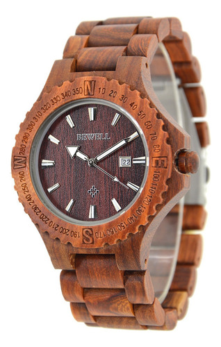 Reloj De Pulsera De Madera Natural E Reloj De Madera De Cuar