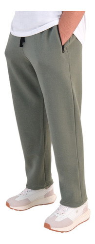 Pantalones Talles Especiales De Algodon Con Frisa Recto Duf