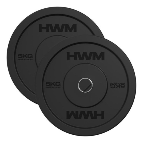 Discos Olimpicos Bumpers Plate Hwm 5 Kg Par - Biogymstore 