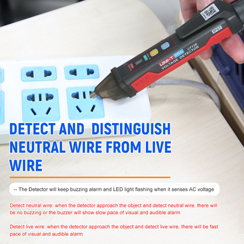 Detector De Voltaje Uni-t Ut12e Tester Pen Led