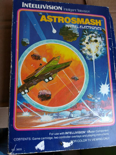 Astrosmash Intellivision Mattel Videogame 