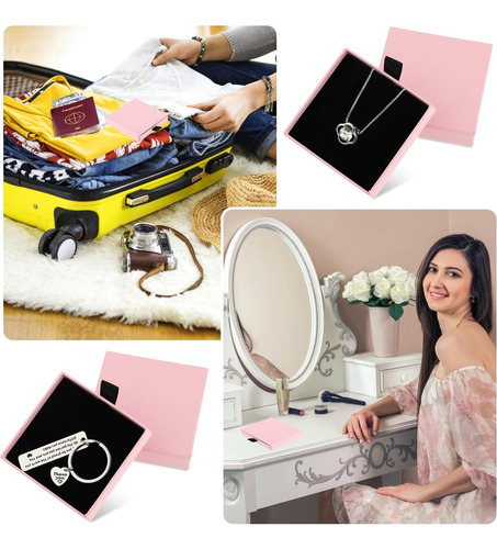 2 Piezas Caja De Regalo De Joyería Pulsera Cajas De Regalo C