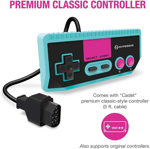 Console Hyperkin Retron1 Av Americano Nitendinho 72 Pinos Cor Azul-celeste