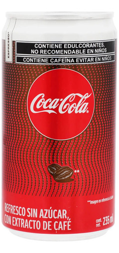 11 Pack Refresco Cola Cafe Coca Cola 235 Ml