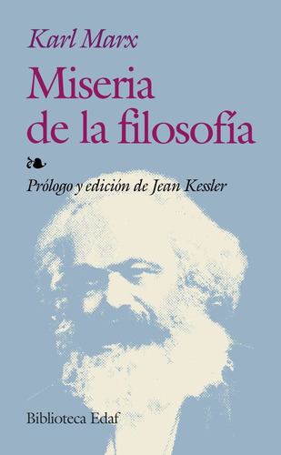 Miseria De La Filosofia, De Karl, Marx. Editorial Edaf, Edición 1 En Español