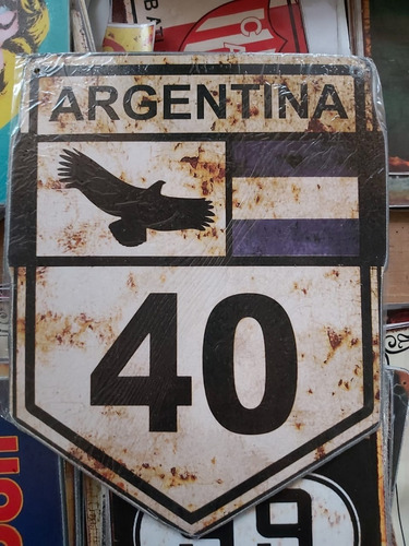 Escudos De Chapa Vintage Ruta 40