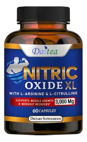 Oxido Nítrico Xl Con L - Arginina Y L Citrulina 3000 Mg 60 