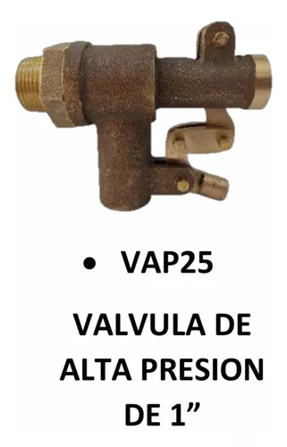 Válvula de Llenado Hidrotecnia Alta Presión Htv1 25mm Con Flotador