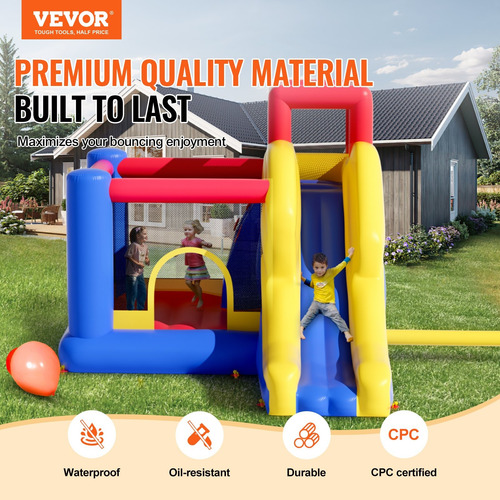 Trampolín Brincolín Inflable Niños 3.4 X 2.6 Mts Msi