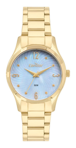 Relógio Condor Feminino Elegante Dourado - Co2036mxc/4a