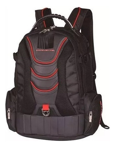 Mochila Escolar Luxcel Mn51522ad Cor Preto (c/ Detalhe Vermelho) 39l