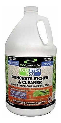 Eco-etch Pro, Concreto Etcher Y Limpiador, Removedor De Eflo (Reacondicionado)