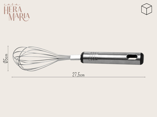 Batedor De Ovos Clara Omelete Massas Fouet Em Aço Inox