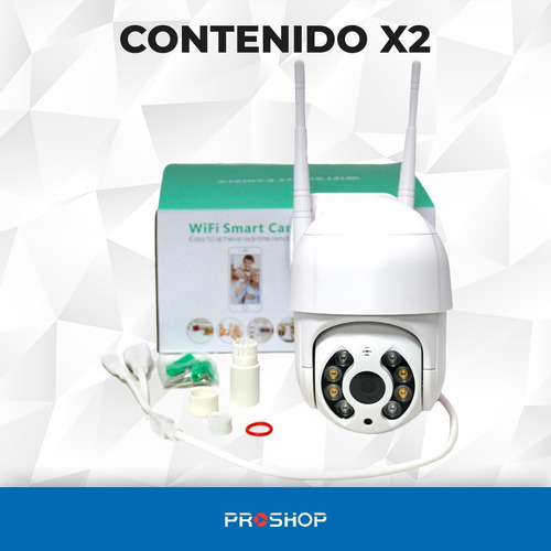 Imagen 10 de 10 de Kit 2 Camaras Seguridad Inalambrica Ip Wifi Motorizadas