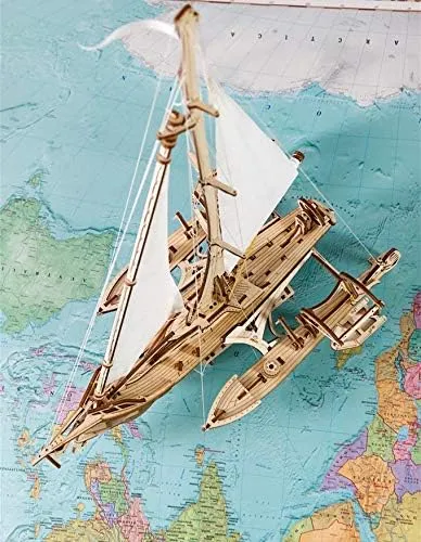 Ugears Rompecabezas 3d Para Adultos Trimarán Merihobus - Mod