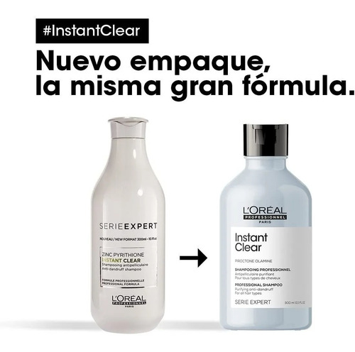 Shampoo Anticaspa Purificante Loreal Instant Clear 300 Ml