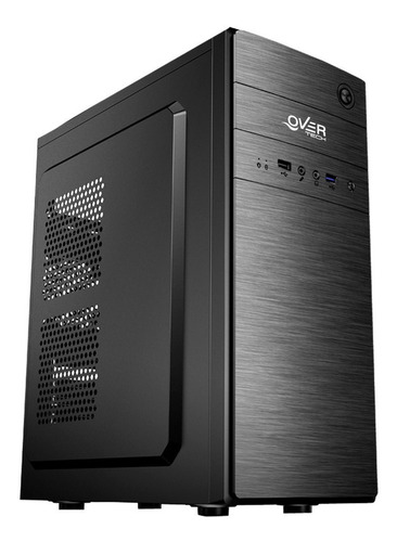 Imagen 3 de 6 de Gabinete Pc Kit Overtech Ov-k190 Negro Con Fuente Ok-6500 Pc