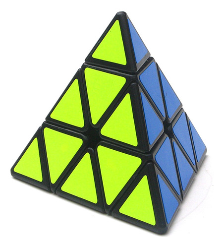 Pirámide Speed Cube 3x3 Triángulo Puzzle Toy Negro Color De La Estructura
