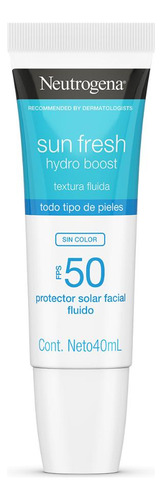 Protector Solar Fps50 Neutrogena Sun Fresh 40ml | Sin Color