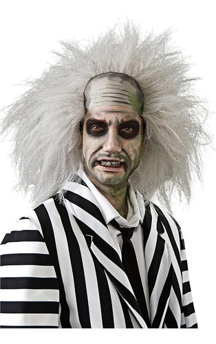 Rubie S Peluca Blanca Disfraz Beetlejuice Talla Unica