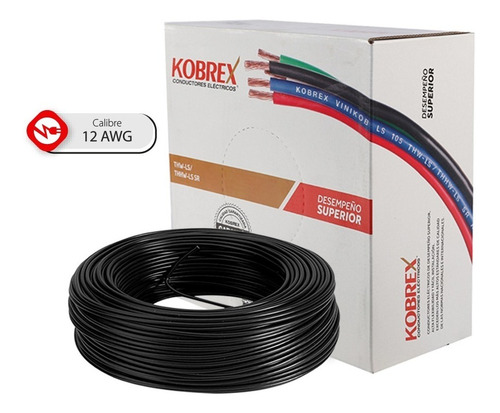 Imagen 4 de 4 de Caja 100 Mts Cable Rojo Cal 12 Awg Kobrex Vinikob 100%cobre