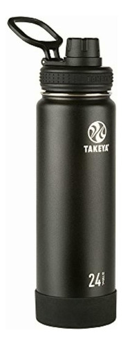 Takeya Actives Insulated Stainless Water Bottle With Color Ónix