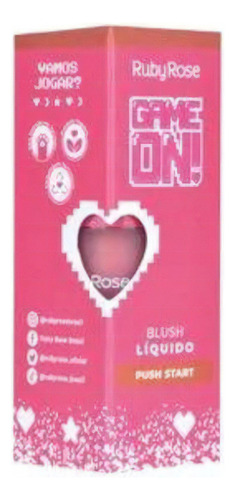 Colorete líquido Push Start de Game On Ruby Rose