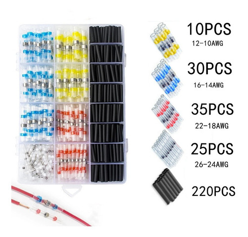Kit De Unión De Conector De Alambre Sellado De Soldadura 320