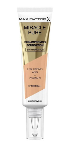 Base Max Factor Miracle Pure N°40 Light Ivory