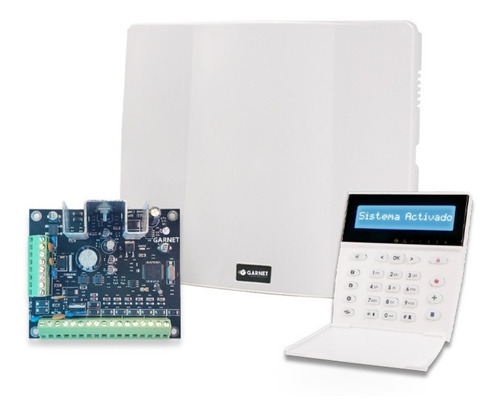 Panel Alarma Domiciliaria Pc-732g-lcd Teclado Lcd Garnet