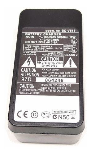 Pra Bateria Np-f970 Np-f330 Np-f550 Carregador Bc-v615 ..