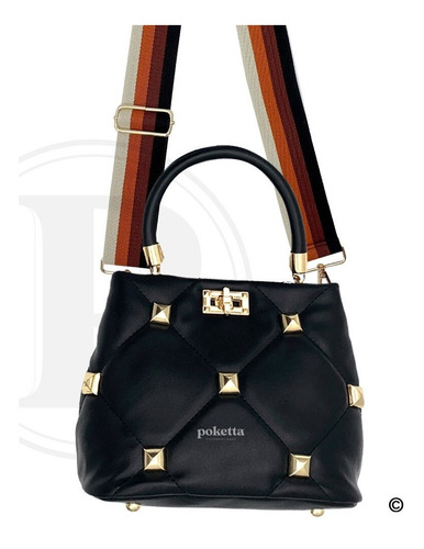 Asa Para Bolsa Strap Rayas Café