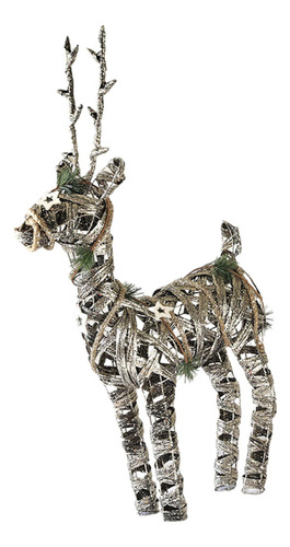 Estatua De Ciervo Navideño, Figura Decorativa Creativa Para