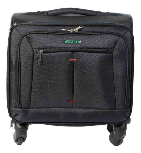 Valija Westland Ideal Laptop Trolley X Unidad Color Negro