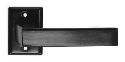 Imagen 6 de 8 de Manija Picaporte Aluminio Biselada C/bocallaves Negro/blanco