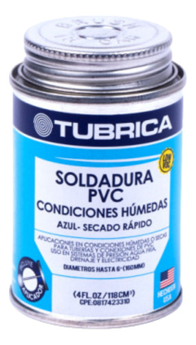 Pega Para Tuberia Pvc Condiciones Humedas 1/32 Somos Tienda