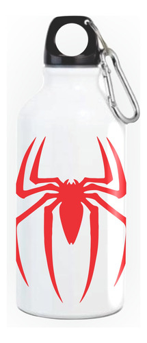 Termo Botilito Spiderman Escudo Red Caramañola Serie White