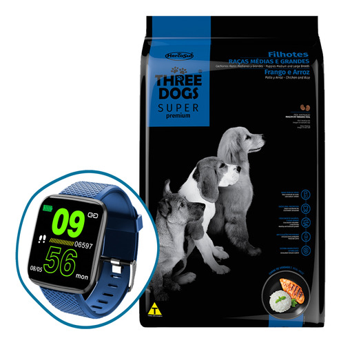 Comida Three Dogs Perro Cachorro 17 Kg + Envío + Regalo