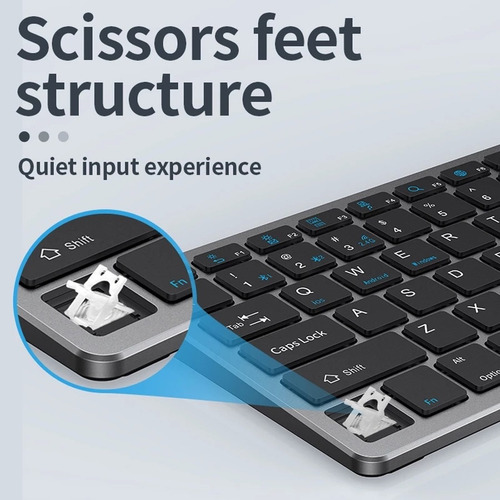 Teclado Inalámbrico Bluetooth For Macbook Ios iPad Mac