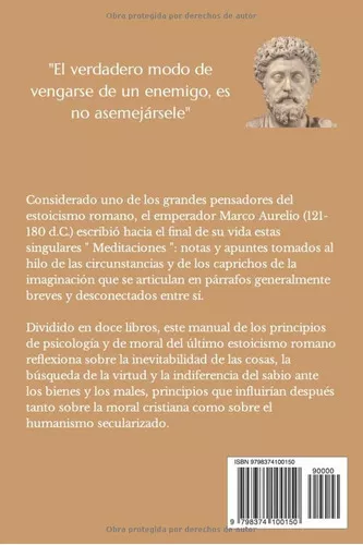  Meditaciones (Spanish Edition): 9783858810922: Marcus Aurelius, Marco  Aurelio: Libros