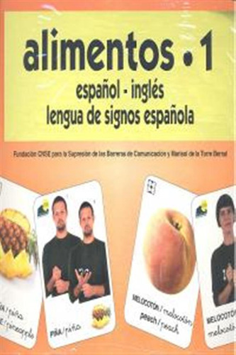 Alimentos 1 Baraja Español/ingles Signos - Aa,vv