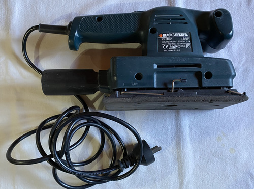 Lijadora Orbital 1/3 Hoja-black-decker Cd400-135w-usada Azul Oscuro 50 Hz (Usado)